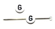 Бусины буквы латиница "G"